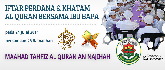 Iftar Perdana dan Majlis Khatam Al Quran